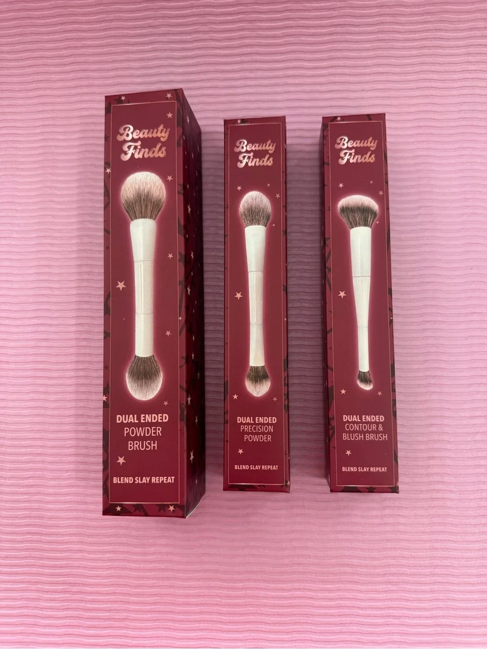 Dual-Ended Powder Brush Set of 3 - Beauty Finds